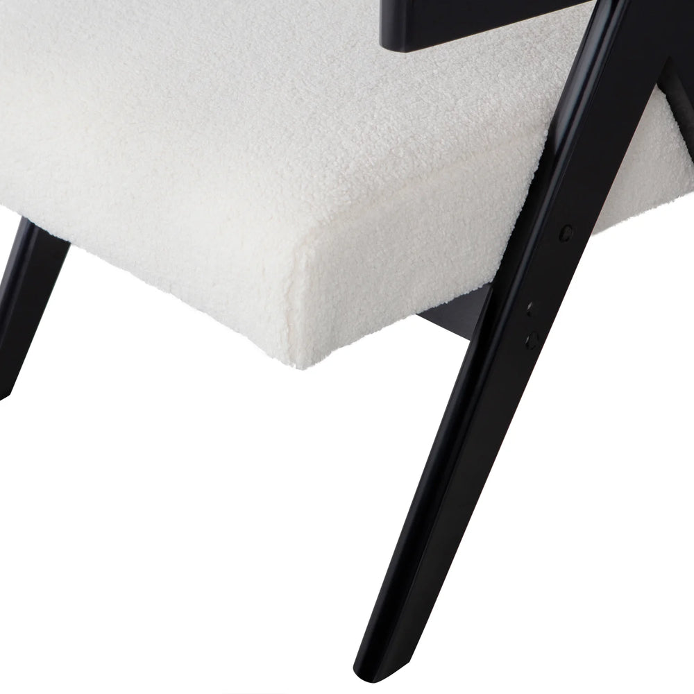 WOOOD - Lowie fauteuil naturel/zwart