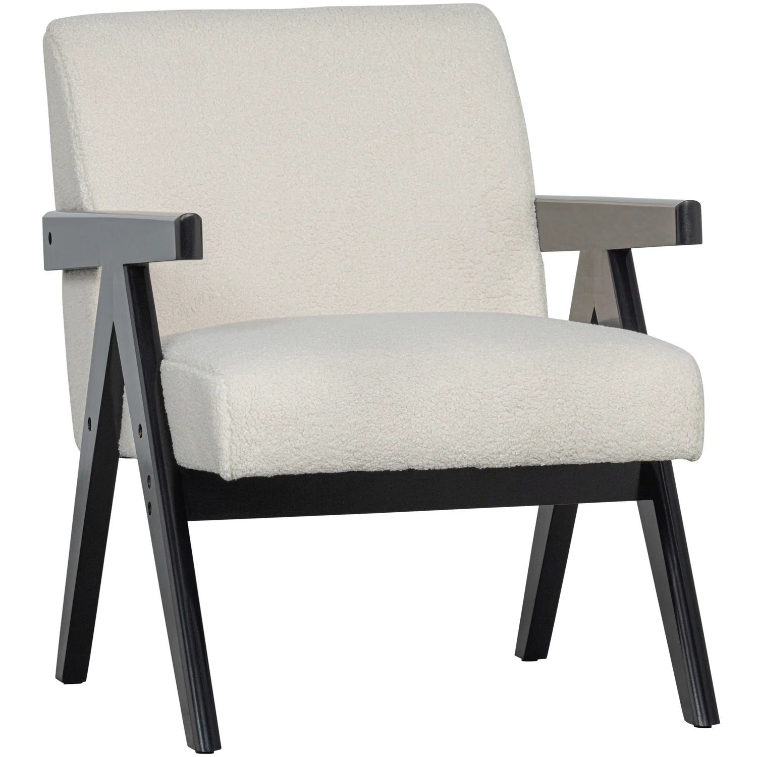 WOOOD - Lowie fauteuil naturel/zwart