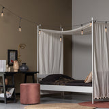 SARA POEF HOOG VELVET OUD ROZE 46xO46