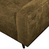 STATEMENT 3-ZITS BANK 230 CM STRUCTURE VELVET BRASS