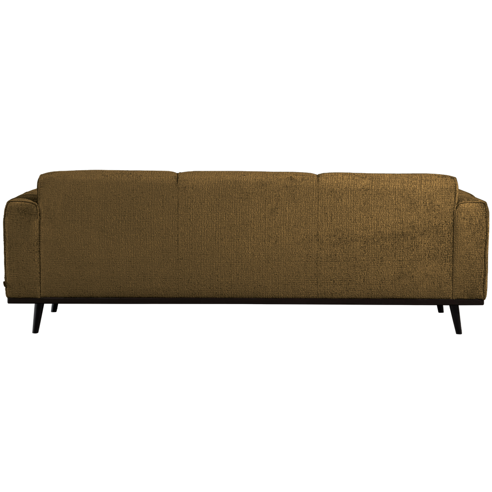 STATEMENT 3-ZITS BANK 230 CM STRUCTURE VELVET BRASS