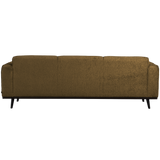 STATEMENT 3-ZITS BANK 230 CM STRUCTURE VELVET BRASS