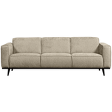 STATEMENT 3-ZITS BANK 230 CM STRUCTURE VELVET WHEATFIELD