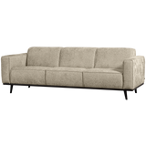 STATEMENT 3-ZITS BANK 230 CM STRUCTURE VELVET WHEATFIELD