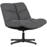 WOOOD - Vinny draaifauteuil bouclé antraciet