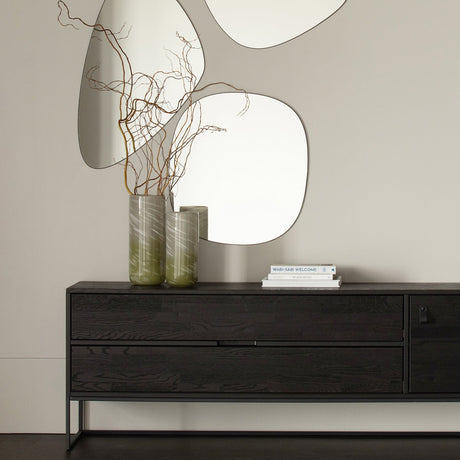 PHILOU SPIEGEL ZWART 60X55 CM