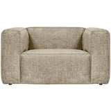 BEAN FAUTEUIL STRUCTURE VELVET BUTTERMILK