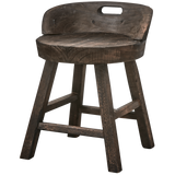 ROSALIE DECORATIEVE KRUK/STOEL HOUT DONKERBRUIN