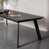 WOOOD - Veerle tuintafel aluminium/polywood antraciet 220x100cm