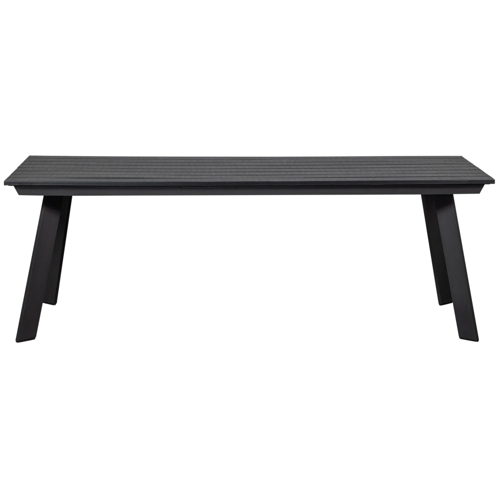 WOOOD - Veerle tuintafel aluminium/polywood antraciet 220x100cm