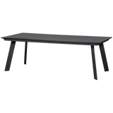 WOOOD - Veerle tuintafel aluminium/polywood antraciet 220x100cm