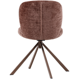 FEMKE EETKAMERSTOEL CHENILLE BRUIN