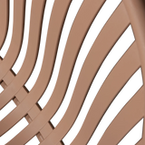 WOOOD - Bruce tuin fauteuil + hocker pp/metaal zalm roze