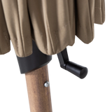 WOOOD - Monica parasol zand/groen 280cm