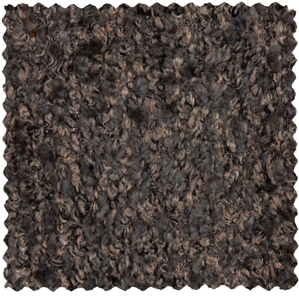 MOJO EETBANK 164 CM MET RUGLEUNING WOLLIG BRUIN