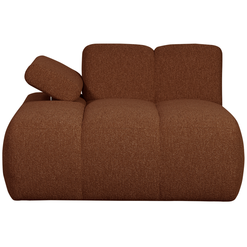MOJO CHAISE LONGUE ELEMENT LINKS BOUCLE ROESTBRUIN MELANGE