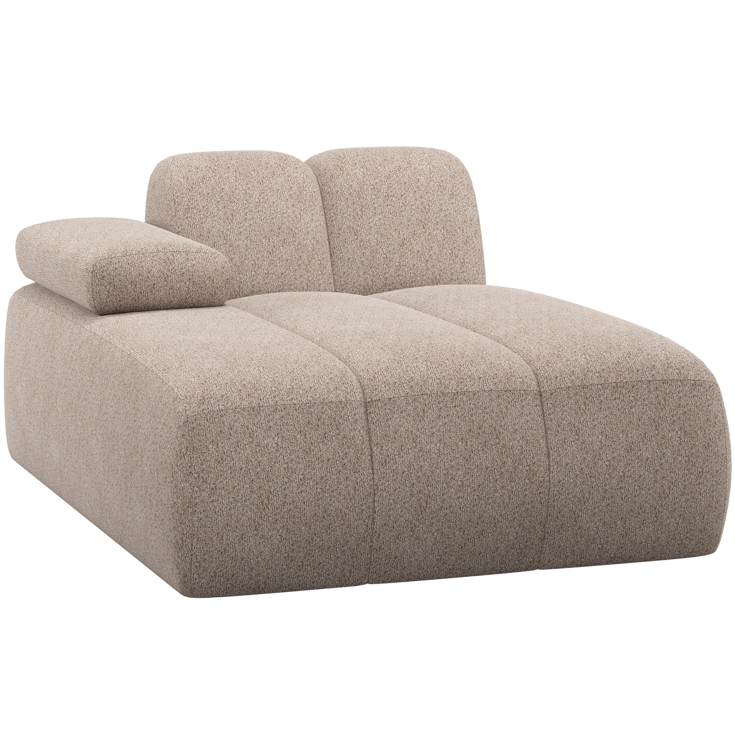 MOJO CHAISE LONGUE ELEMENT LINKS WOLLIG DONKERZAND