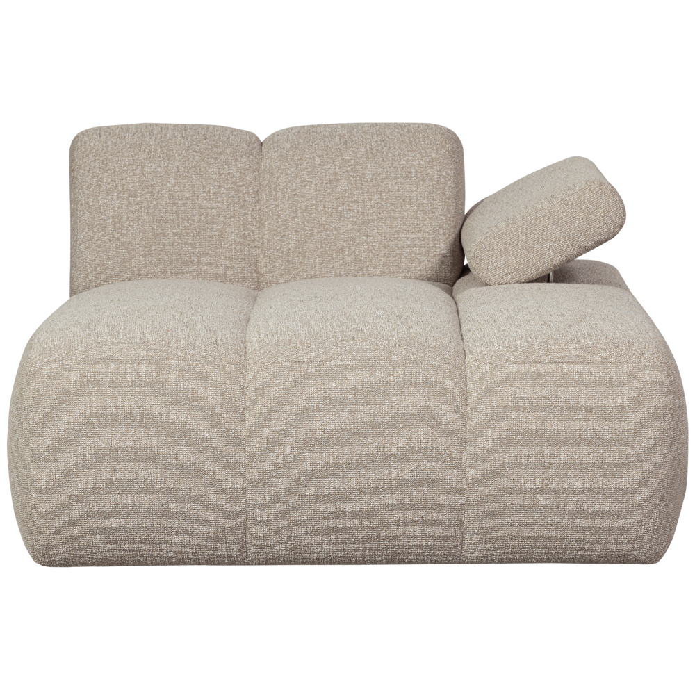 MOJO CHAISE LONGUE ELEMENT RECHTS BOUCLE BEIGE MELANGE