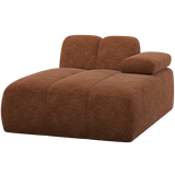 MOJO CHAISE LONGUE ELEMENT RECHTS WOLLIG ROESTBRUIN