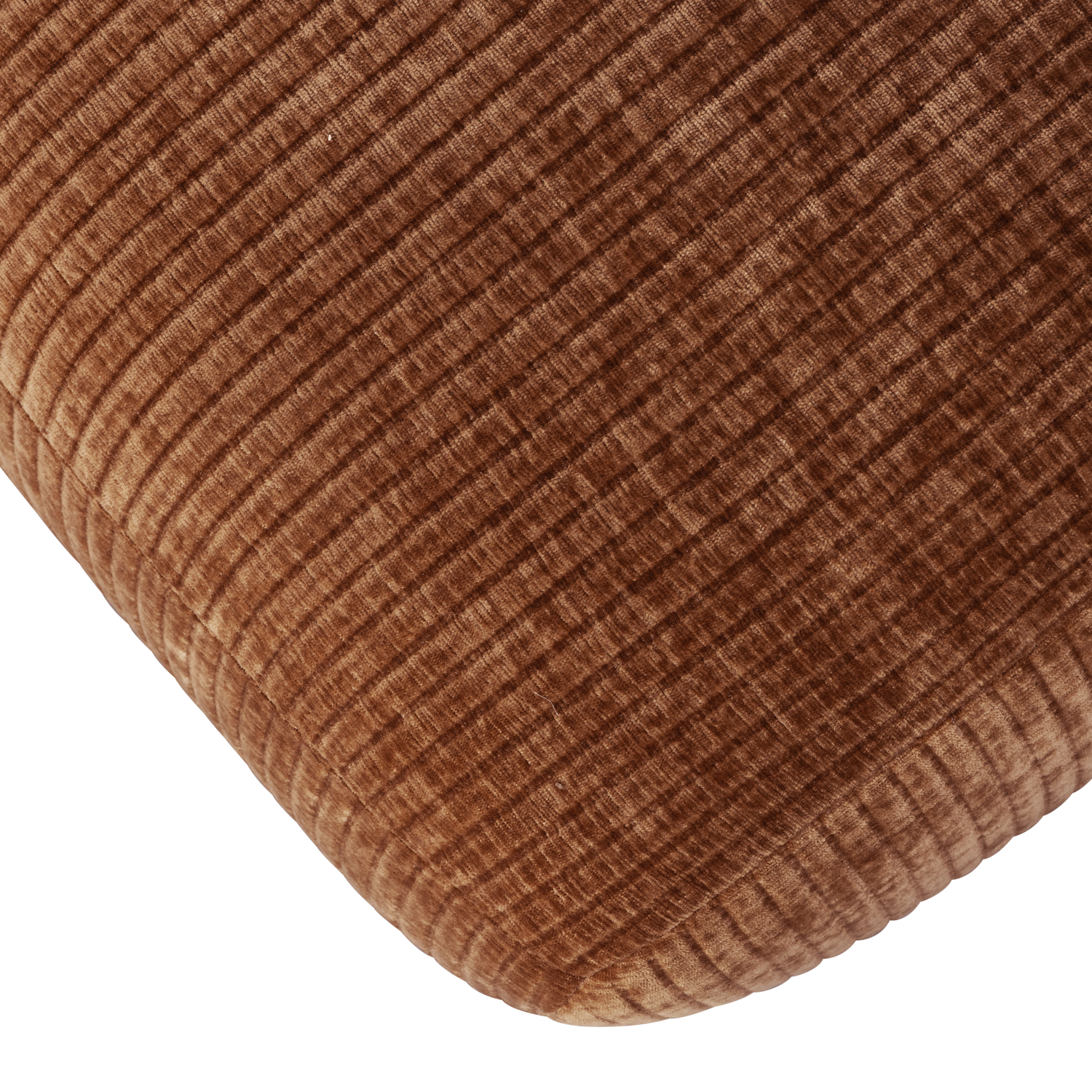 MOJO EETBANK 164 CM RIBSTOF ROESTBRUIN