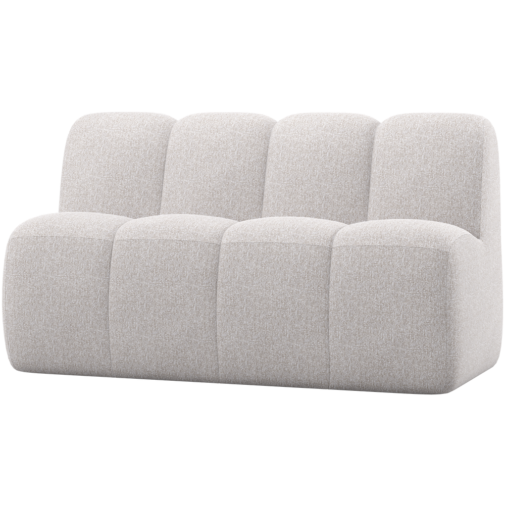 MOJO EETBANK 164 CM MET RUGLEUNING BOUCLE ECRU MELANGE