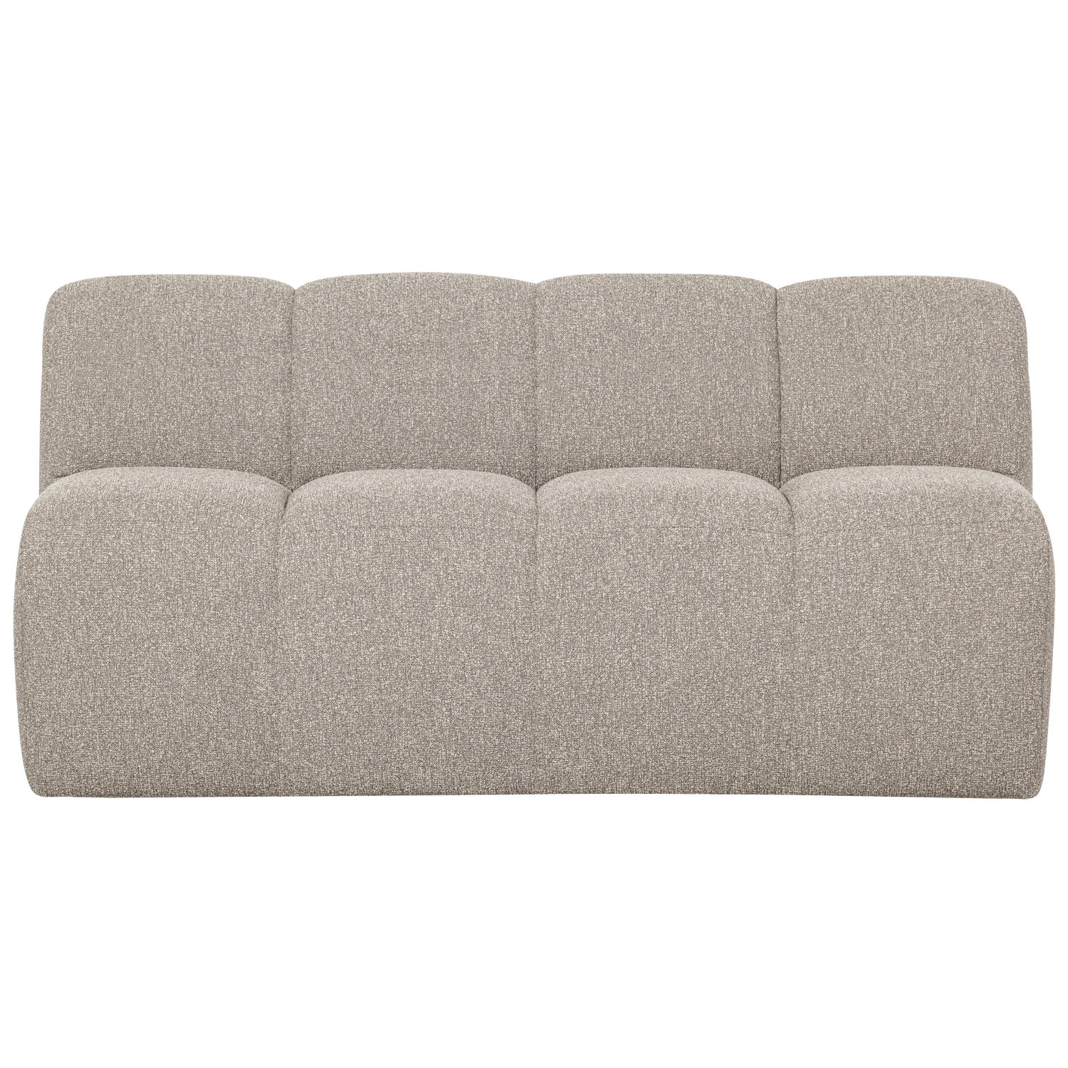 MOJO EETBANK 164 CM MET RUGLEUNING BOUCLE BEIGE MELANGE
