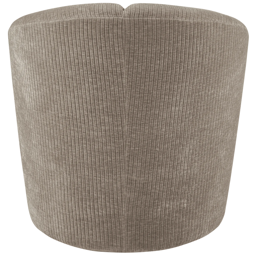 BePureHome - Mojo draaifauteuil geweven ribstof donkerzand