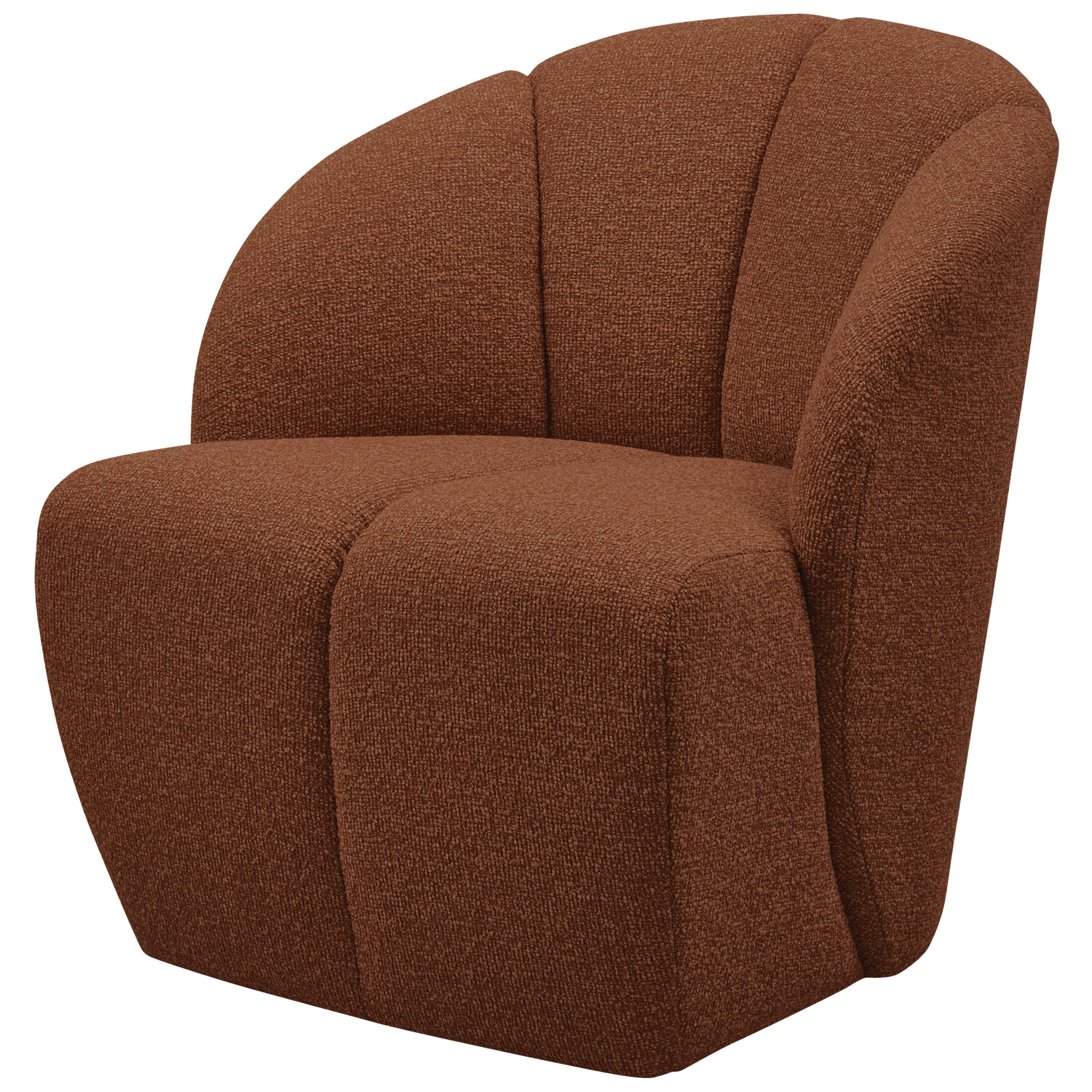MOJO DRAAIFAUTEUIL BOUCLE ROESTBRUIN MELANGE