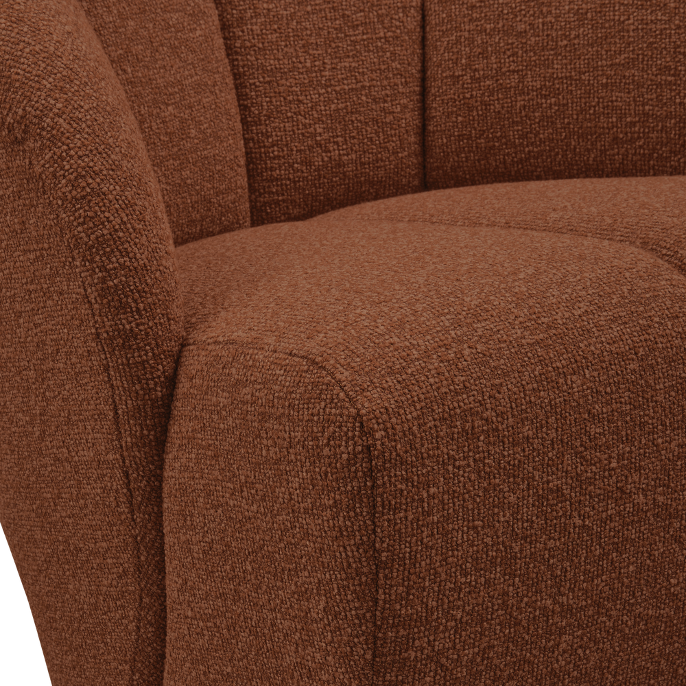 MOJO DRAAIFAUTEUIL BOUCLE ROESTBRUIN MELANGE