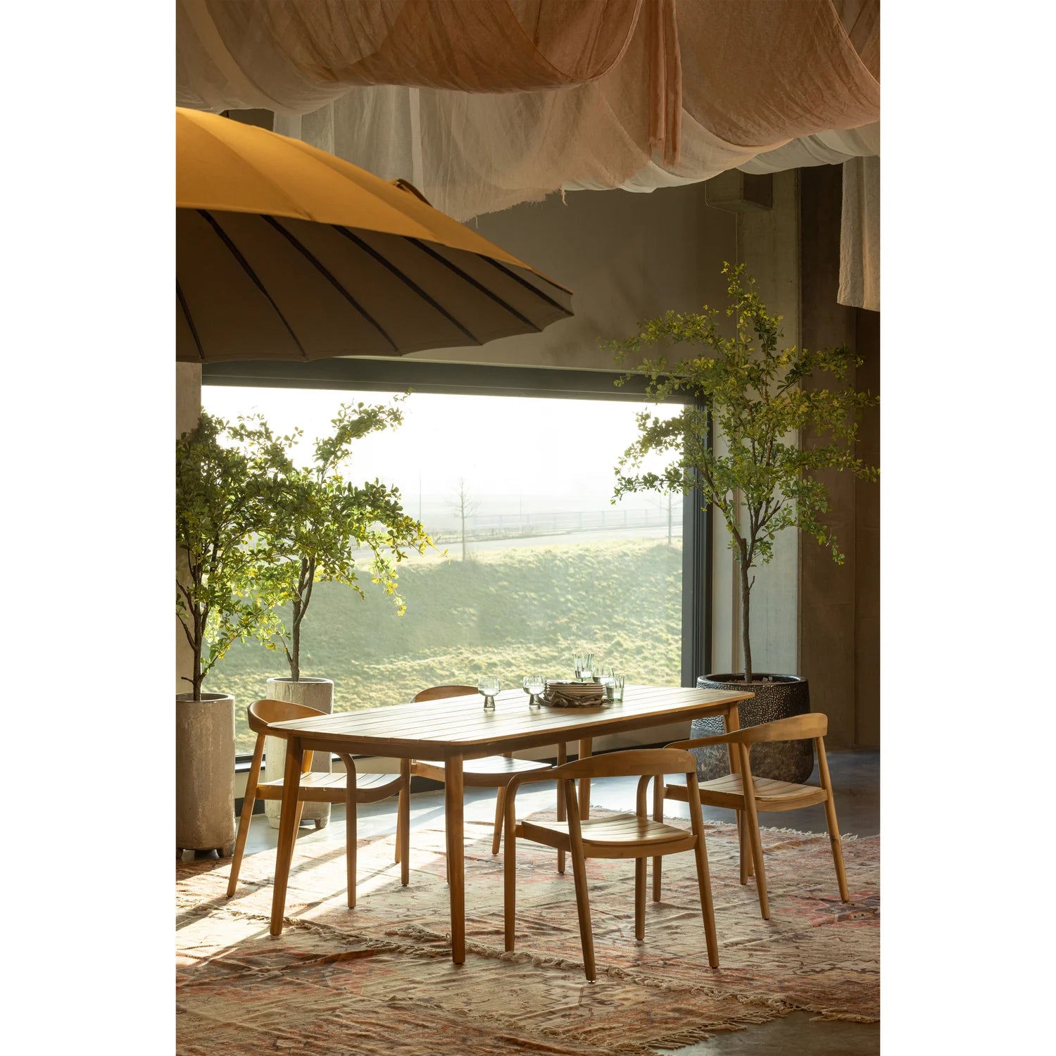 WOOOD - Kris tuintafel acacia hout naturel 215x90cm