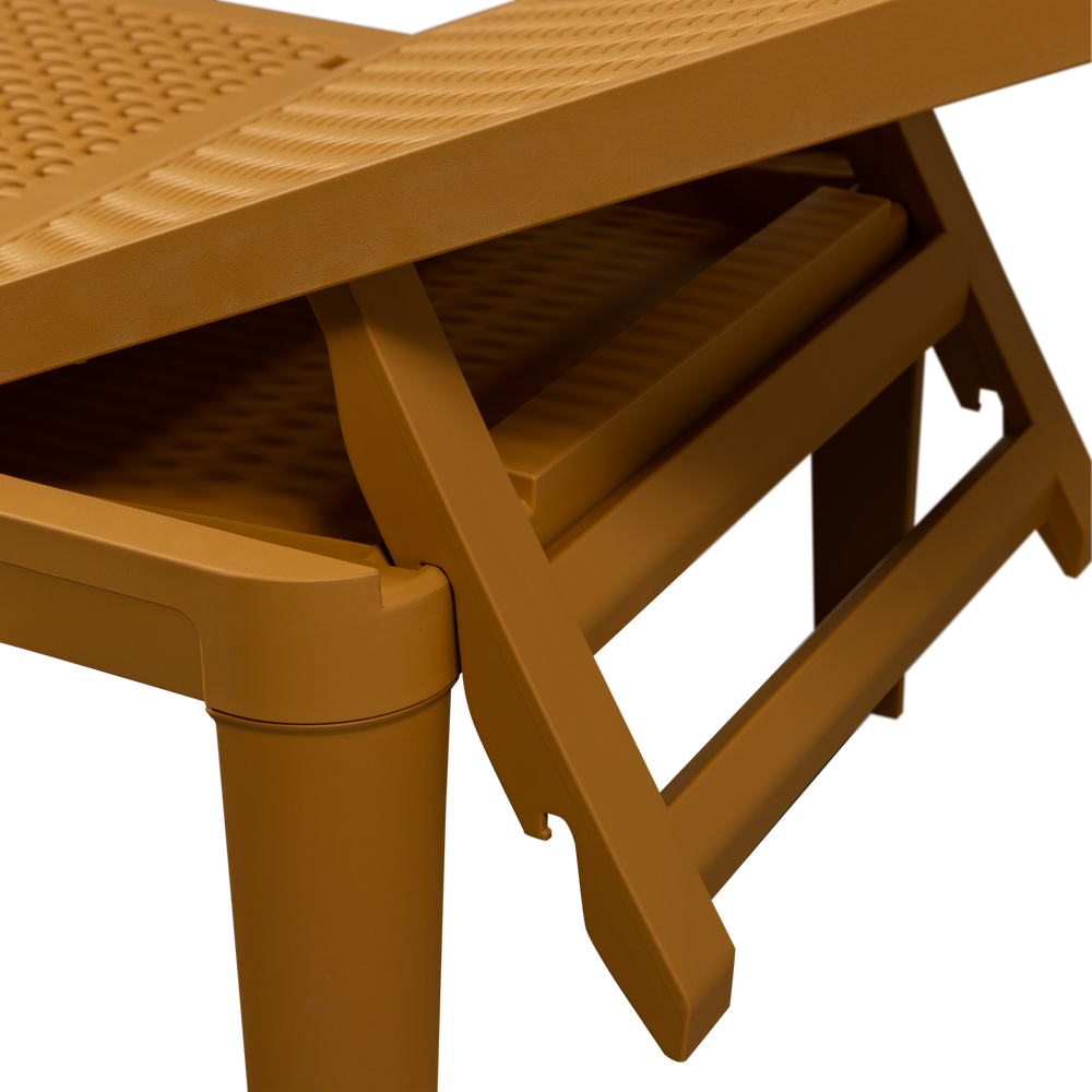 JINTE TUIN LIGBED KUNSTSTOF GEEL