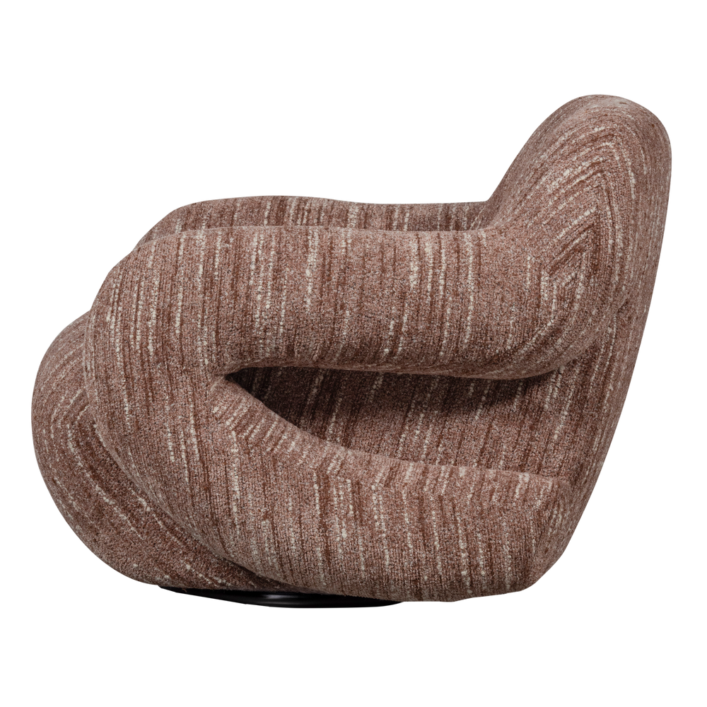 FOLKE FAUTEUIL CHENILLE OUDROZE MELANGE