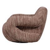 FOLKE FAUTEUIL CHENILLE OUDROZE MELANGE