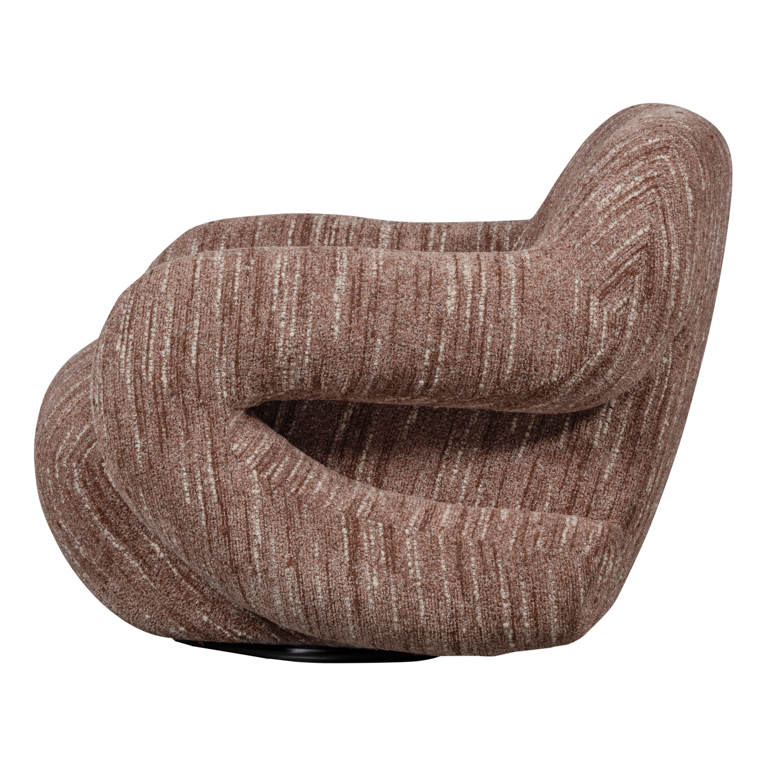 FOLKE FAUTEUIL CHENILLE OUDROZE MELANGE