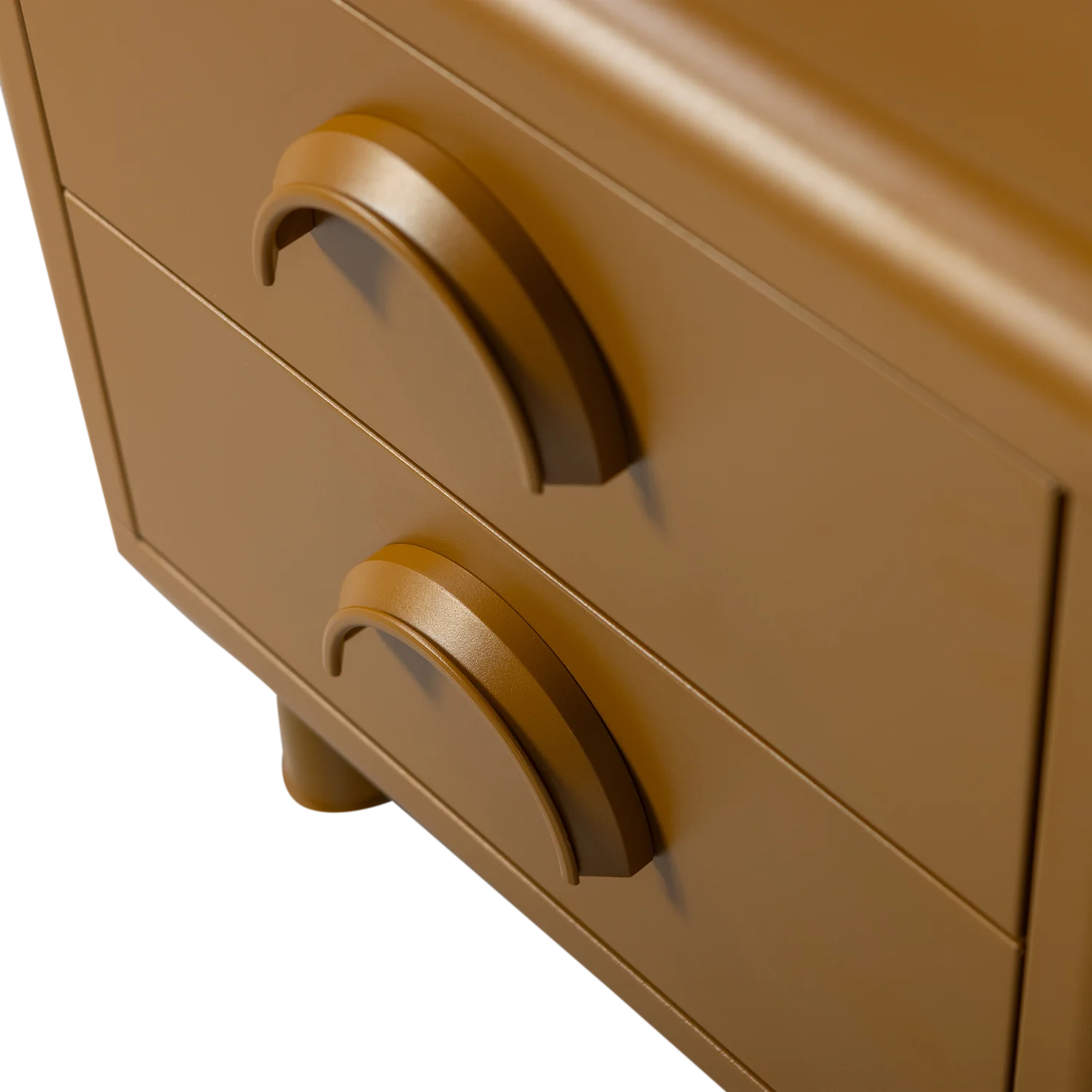 WOOOD - Rune ladekast/nachtkastje 2 lades metaal honinggeel