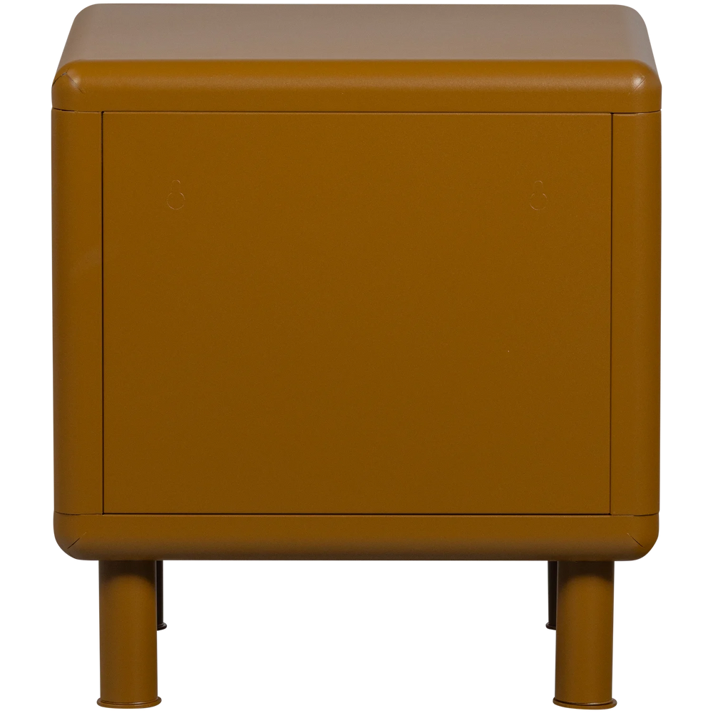 WOOOD - Rune ladekast/nachtkastje 2 lades metaal honinggeel