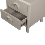 WOOOD - Rune ladekast/nachtkastje 2 lades metaal zand