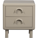 WOOOD - Rune ladekast/nachtkastje 2 lades metaal zand