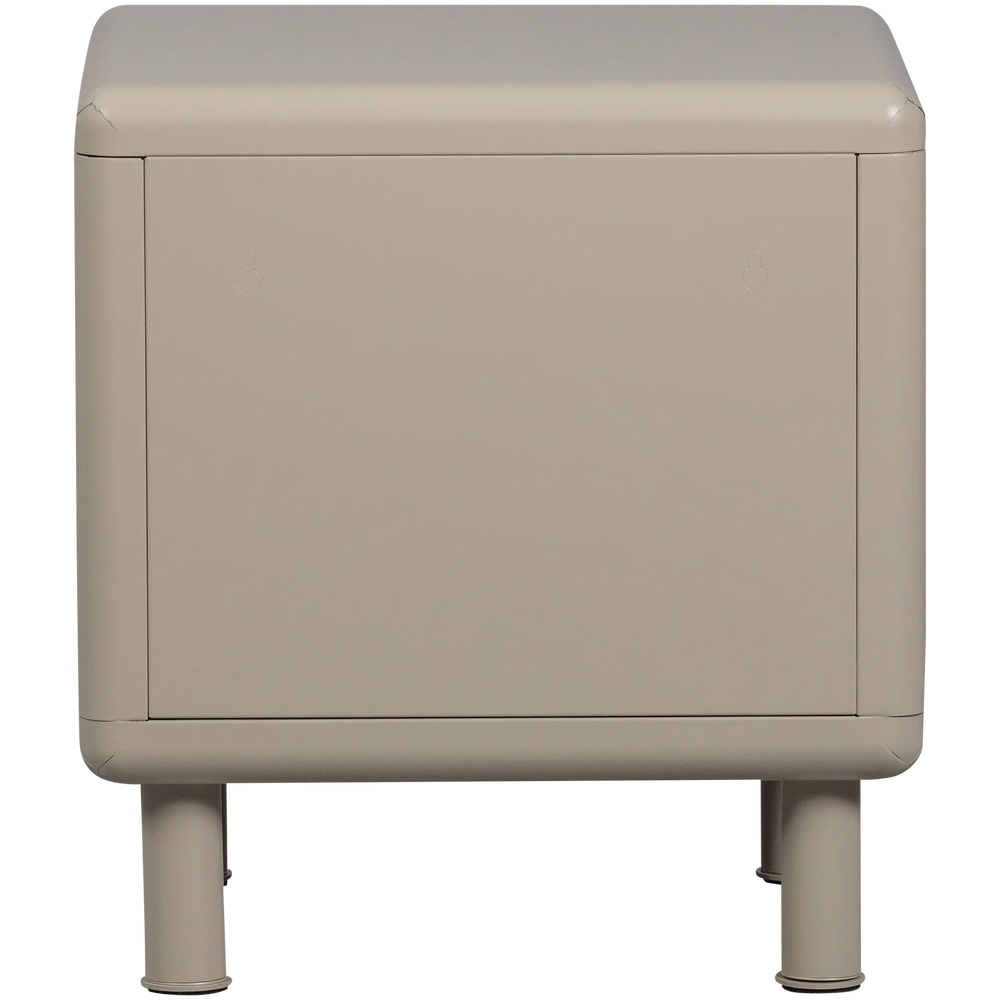 WOOOD - Rune ladekast/nachtkastje 2 lades metaal zand