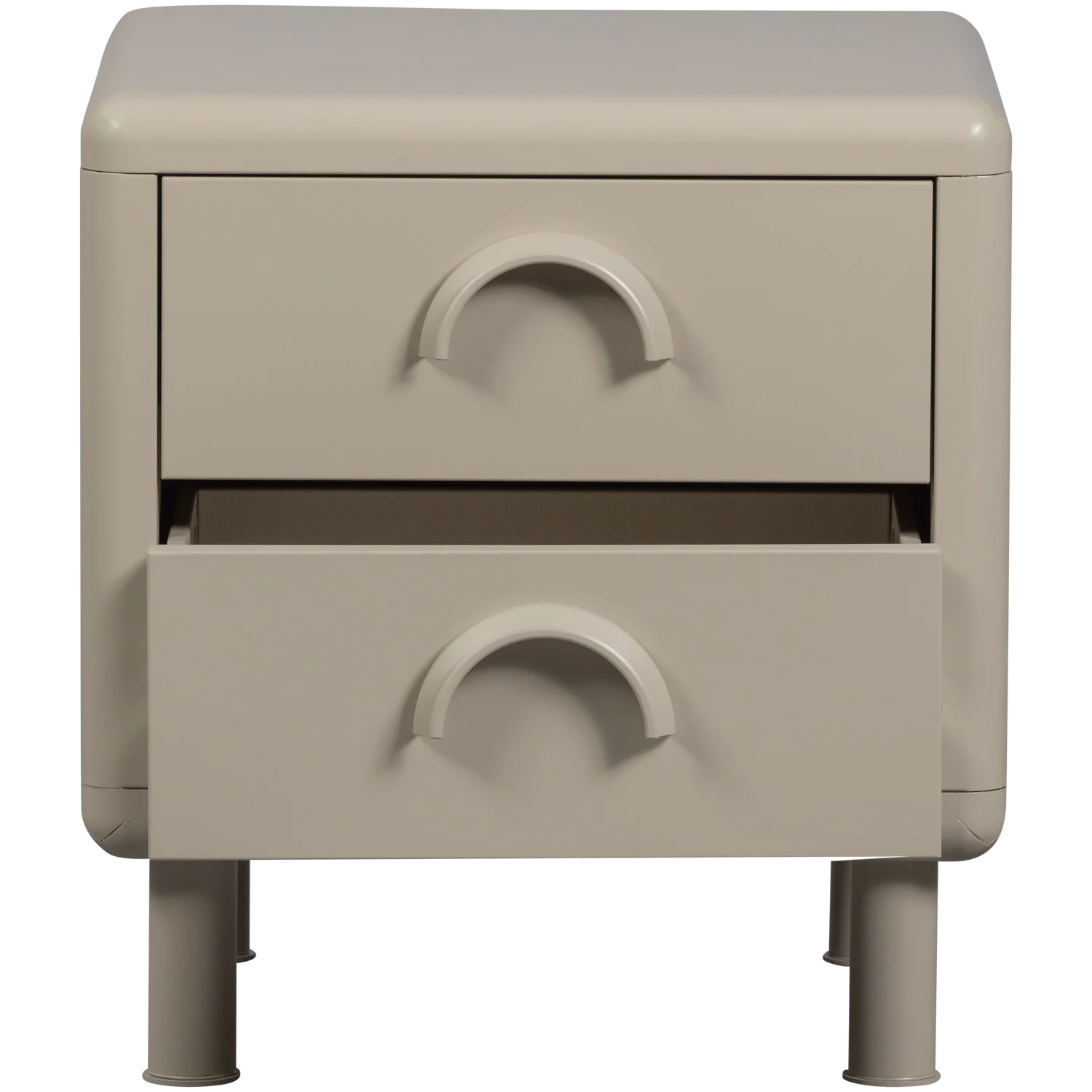 WOOOD - Rune ladekast/nachtkastje 2 lades metaal zand