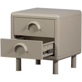 WOOOD - Rune ladekast/nachtkastje 2 lades metaal zand