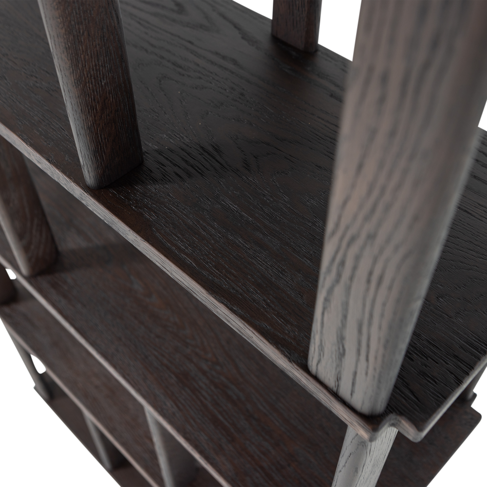 RISS BOEKENKAST EIKENHOUT MYSTIC BROWN 186X90 CM