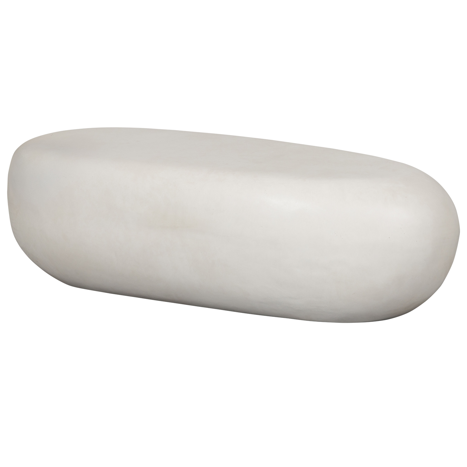 PEBBLE SALONTAFEL BETONLOOK WIT 28X100X43 CM