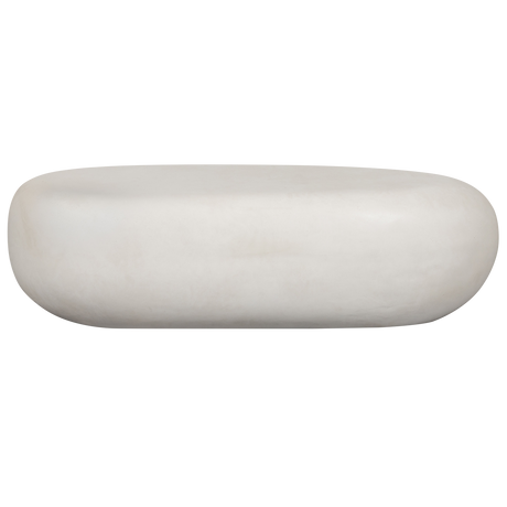 PEBBLE SALONTAFEL BETONLOOK WIT 28X100X43 CM