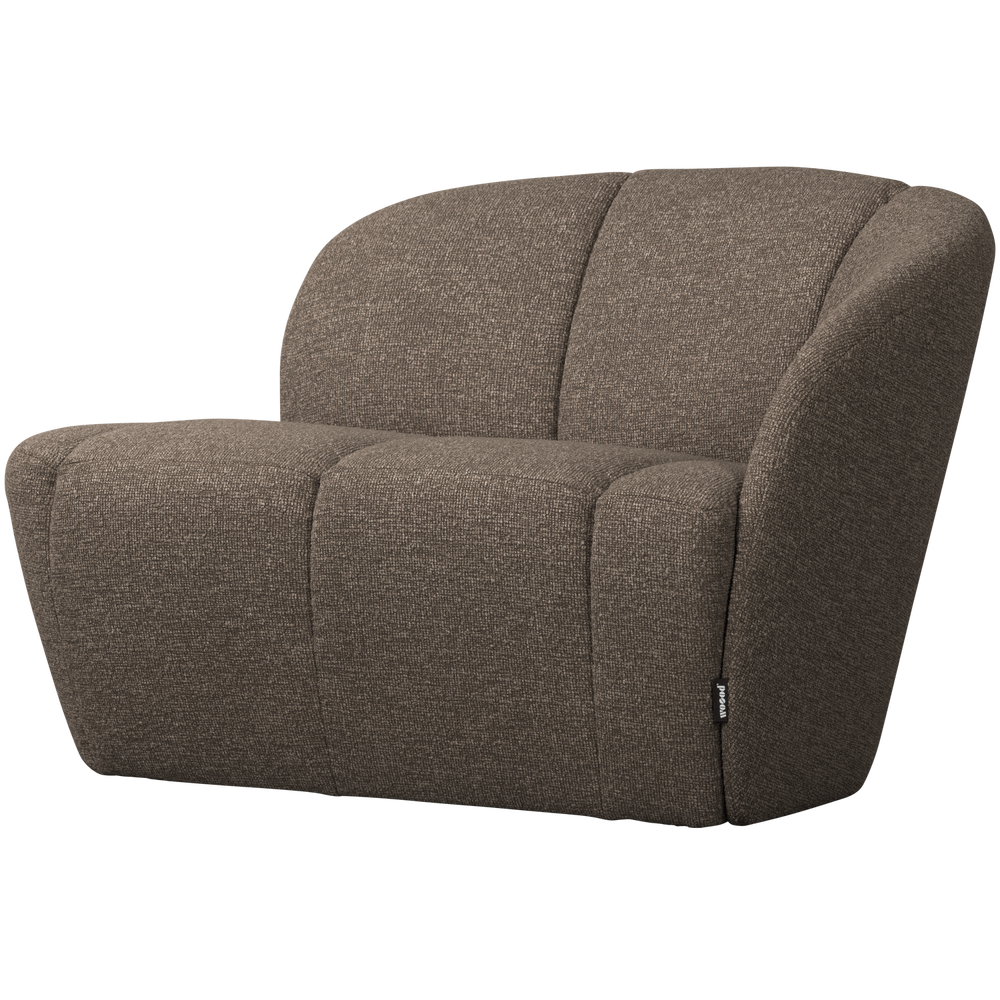 MOJO 2-ZITS BANKJE RECHTS BOUCLE BRUIN MELANGE