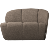 MOJO 2-ZITS BANKJE RECHTS BOUCLE BRUIN MELANGE