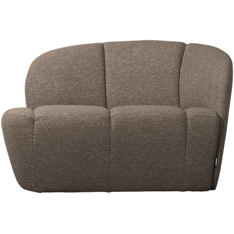 MOJO 2-ZITS BANKJE RECHTS BOUCLE BRUIN MELANGE