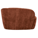 MOJO 2-ZITS BANKJE RECHTS RIBSTOF ROESTBRUIN