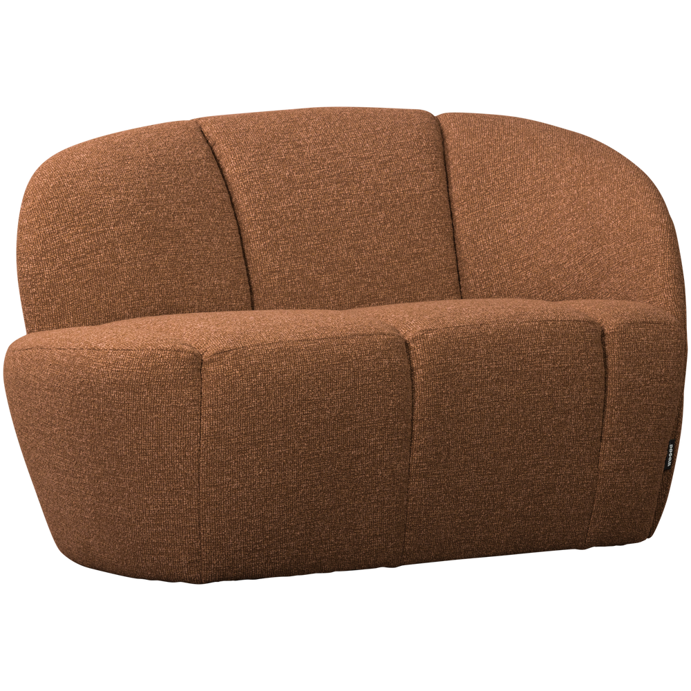 MOJO 2-ZITS BANKJE RECHTS BOUCLE ROESTBRUIN MELANGE