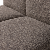 MOJO EETBANK 84 CM MET RUGLEUNING BOUCLE BRUIN MELANGE